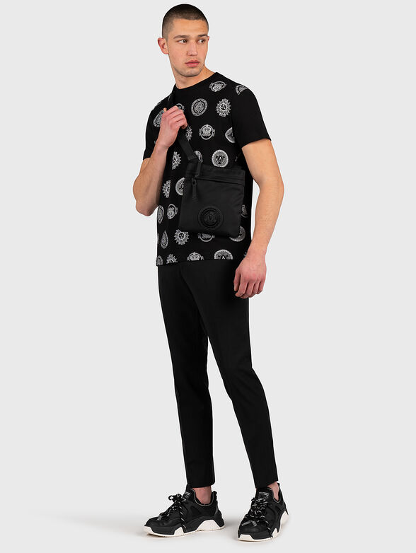 Black T-shirt with print  - 3