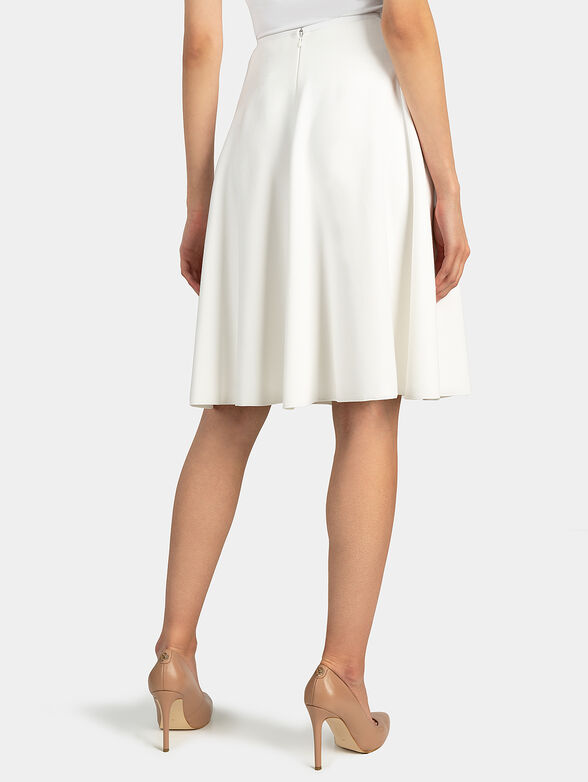 White flared skirt - 2