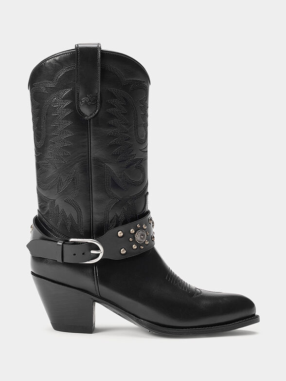 Boots with Western-style stitching  - 1