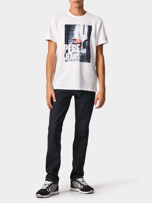 ALISTER white T-shirt  with print - 2