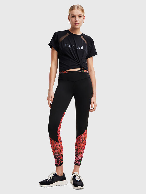 Sports leggings with contrasting details - 4