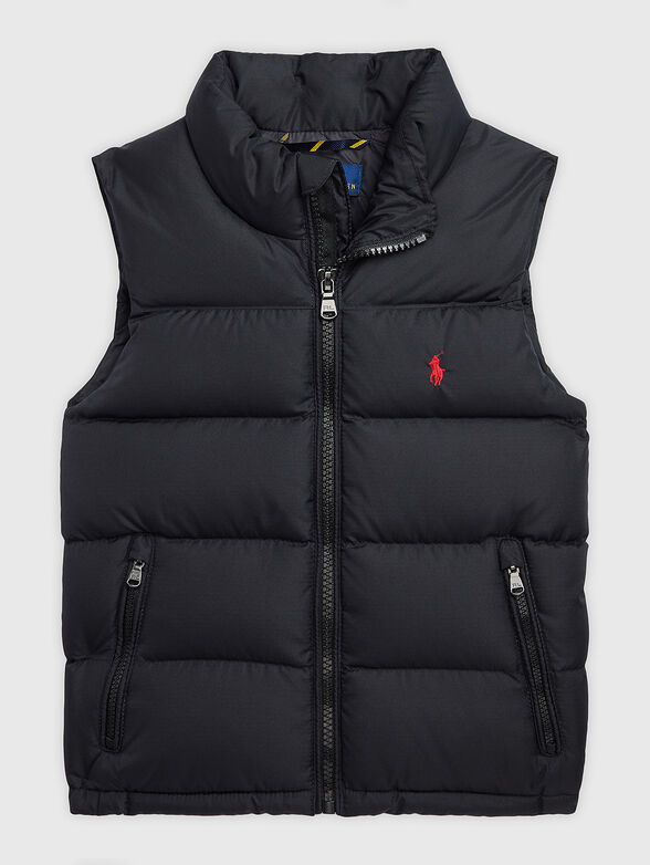 Contrast-logo black vest  - 1