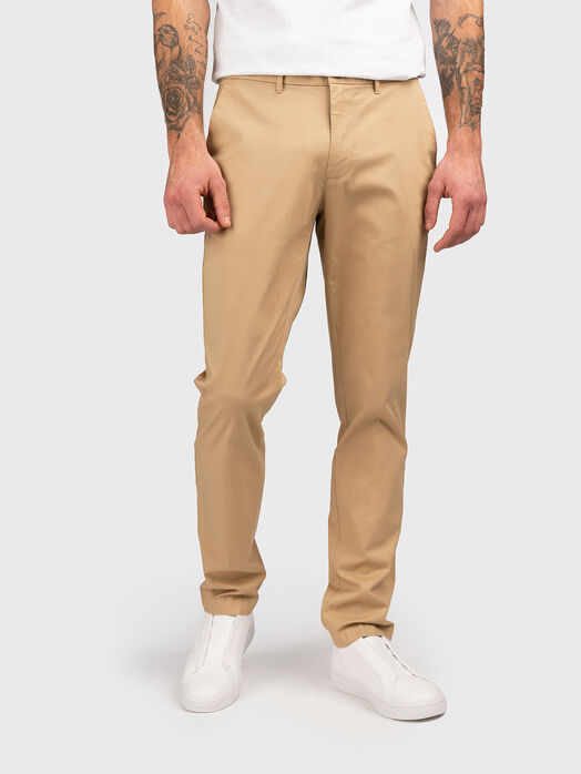 Chino trousers in beige