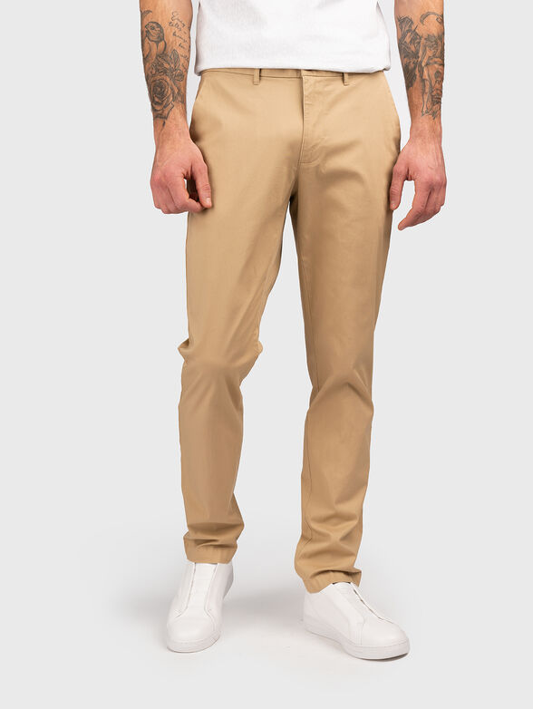 Chino trousers in beige - 1
