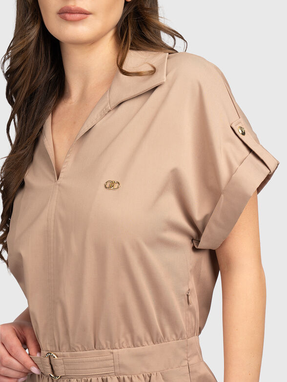 Mini dress with V-neckline - 3