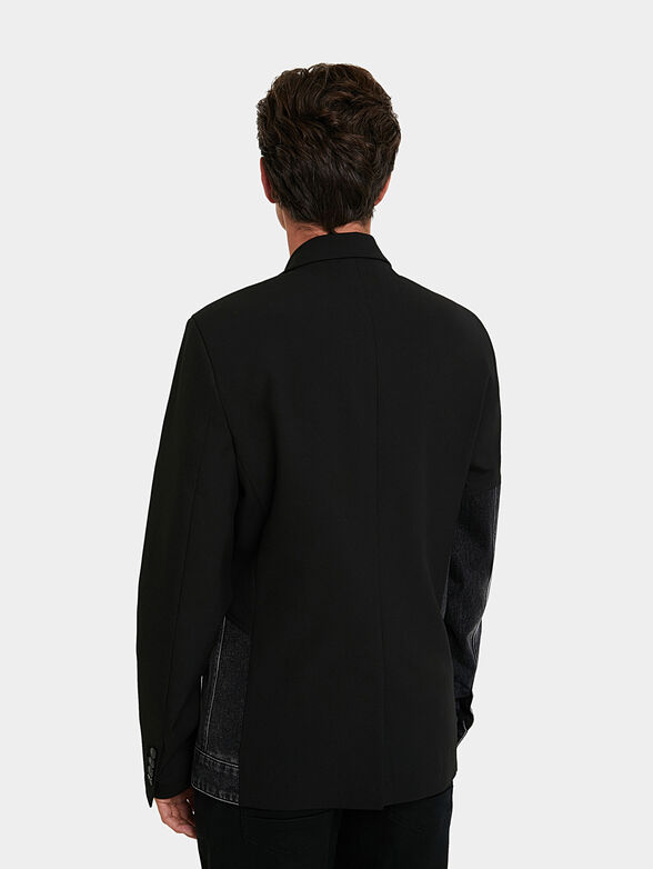 Jacket with denim inserts - 3