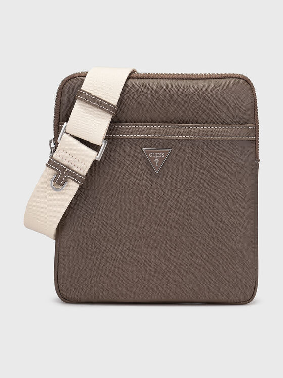 Crossbody bag with geometric logo - 1