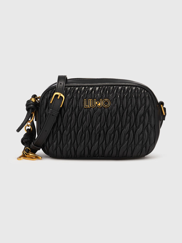 Black crossbody bag in eco leather - 1