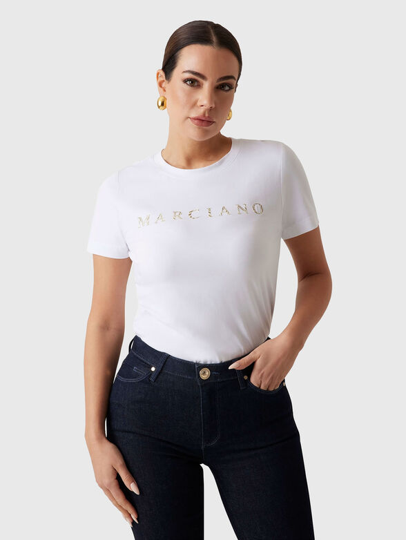 CANDY cotton t-shirt with an oval neckline - 1