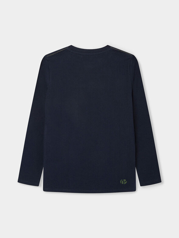 RANDALL blue blouse with long sleeve  - 2