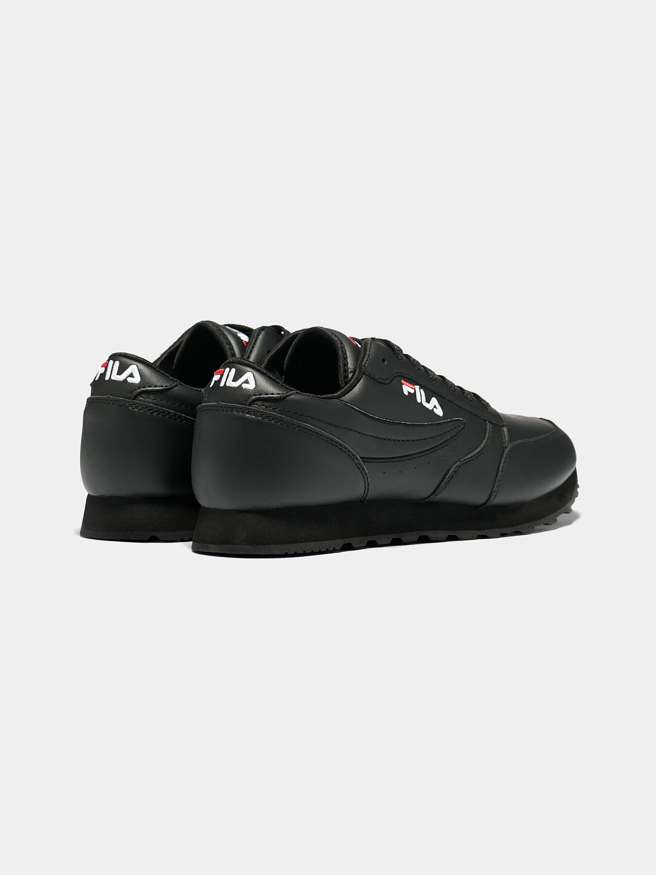 ORBIT JOGGER LOW Black sneakers with logo embroideries brand FILA Globalbrandsstore en