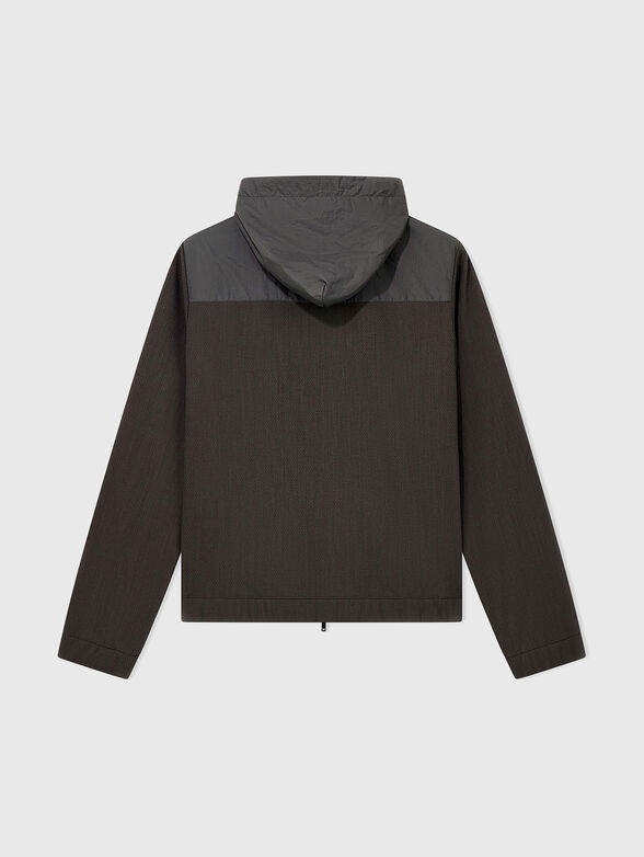 Transitional jacket with hood and pockets - 2