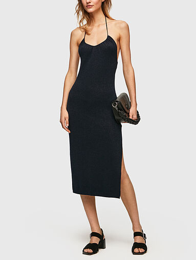 FABIANA black dress with bare back - 5