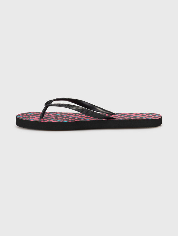 TROY LOGO flip-flops with monogram logo print - 4