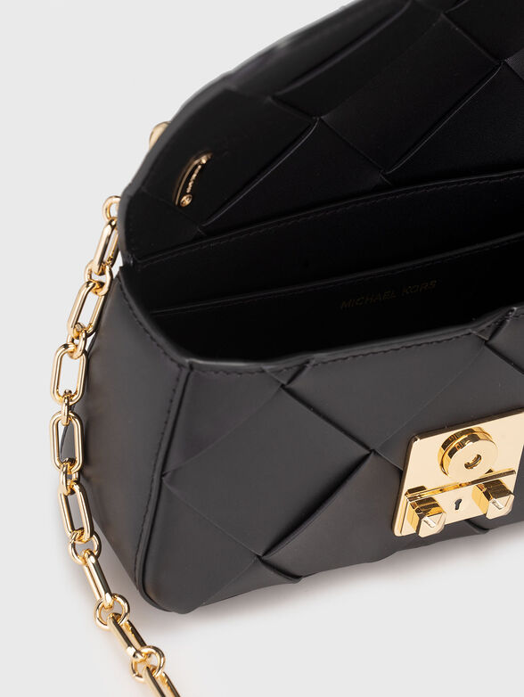 Leather crossbody bag with logo - 6