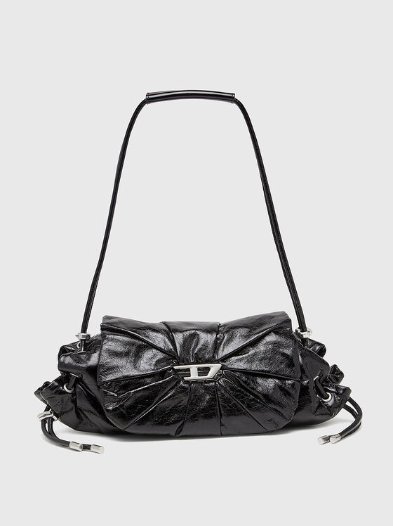 Kожена чанта SCRUNCH-D с лого детайл - 1