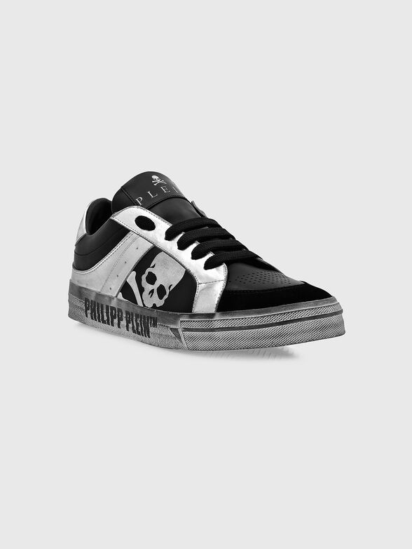 Leather shoes with silver details - 2