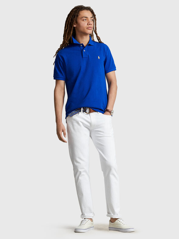 Contrast-logo Polo Shirt in blue - 2