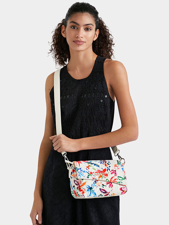 Crossbody bag with floral print - 2
