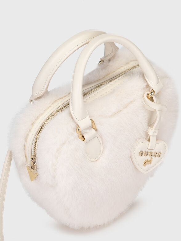 Black crossbody bag in the shape of a heart - 6