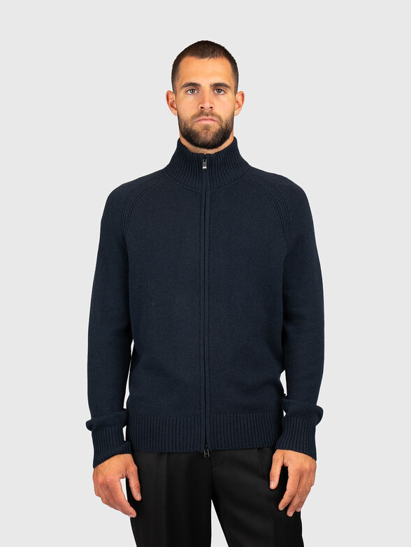 ELASSO woo lcardigan with zip - 1