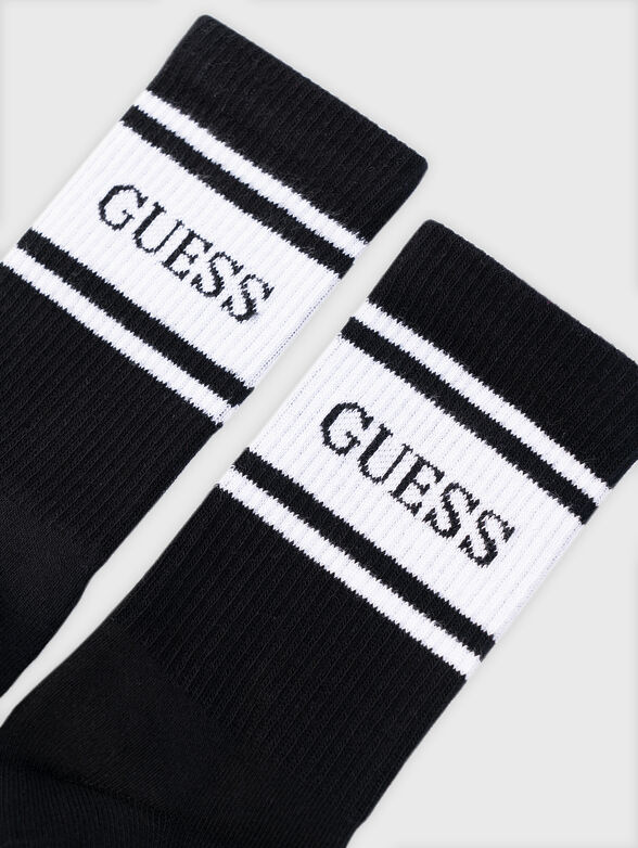 Black socks with logo accent  - 2