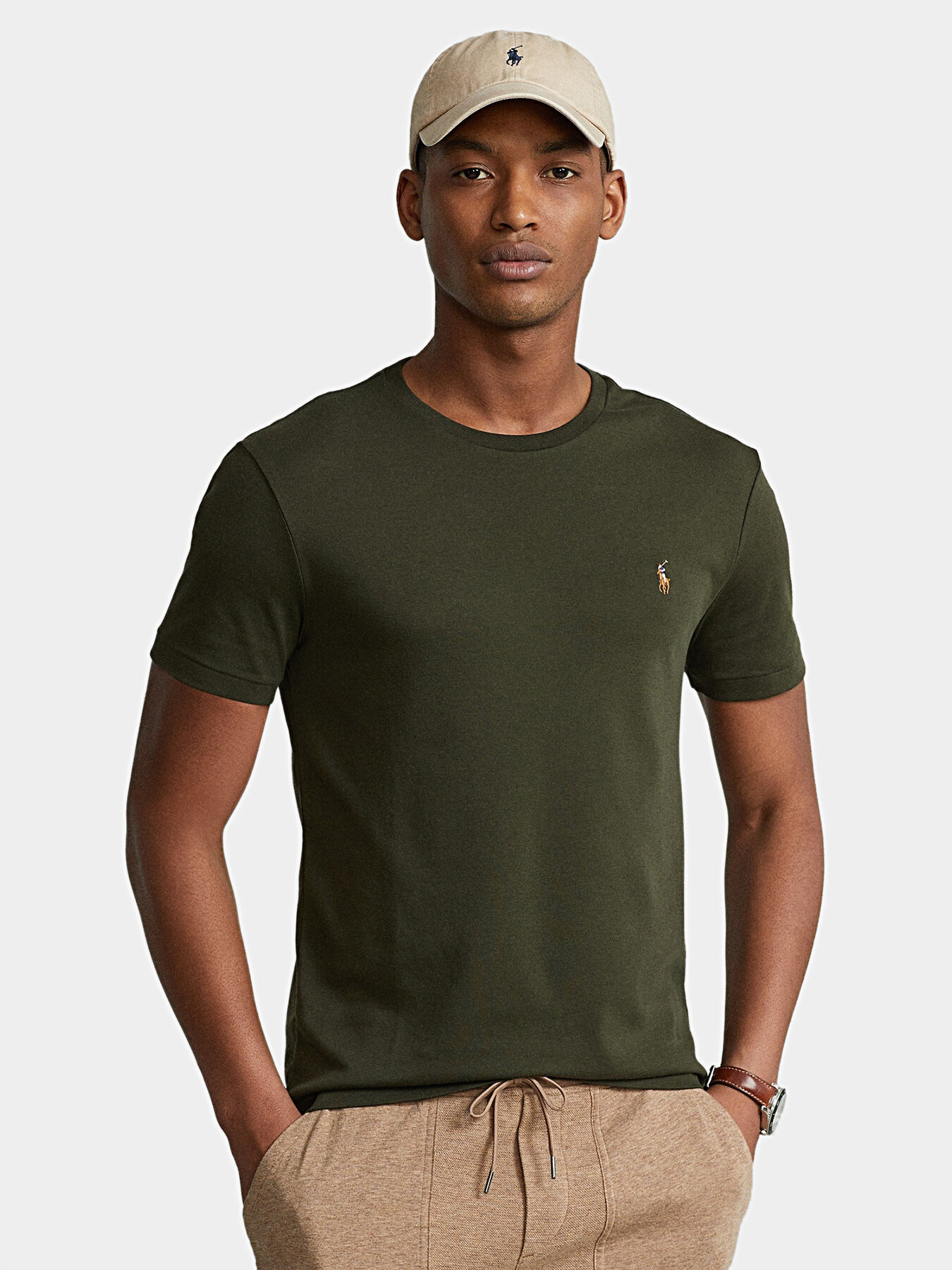 2024年のクリスマス T-shirt with logo embroidery brand POLO RALPH LAUREN トップス