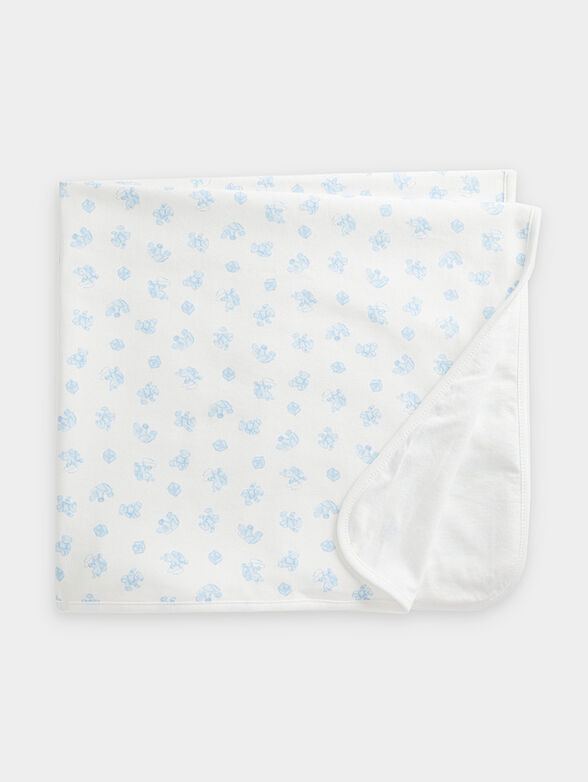Blue cotton blanket  - 1