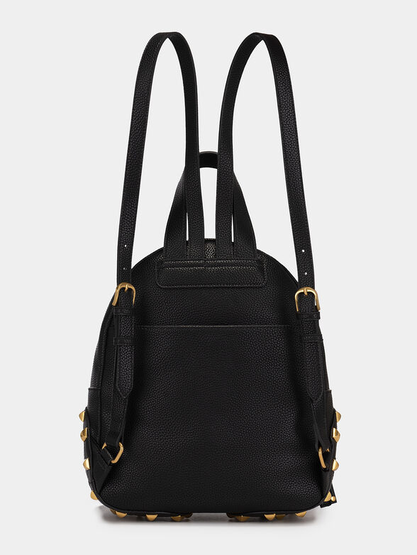 Black backpack with golden accents - 2