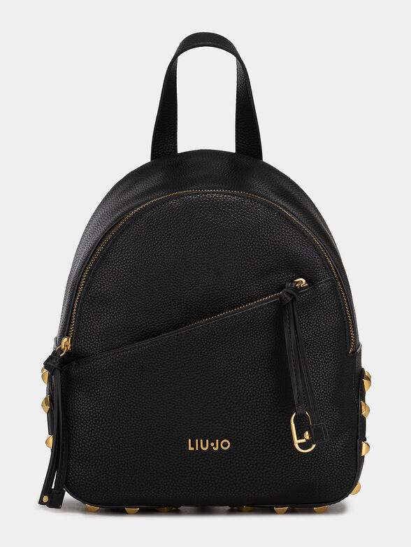 Black backpack with golden accents - 1