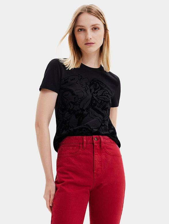 ISLE T-shirt with velvety details - 1