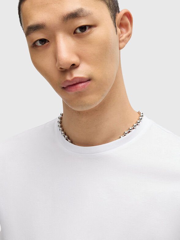 DIMERSTEE cotton T-shirt with logo detail - 4