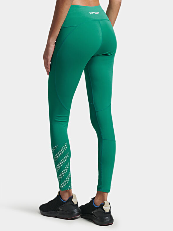 Sports leggings with logo details - 2