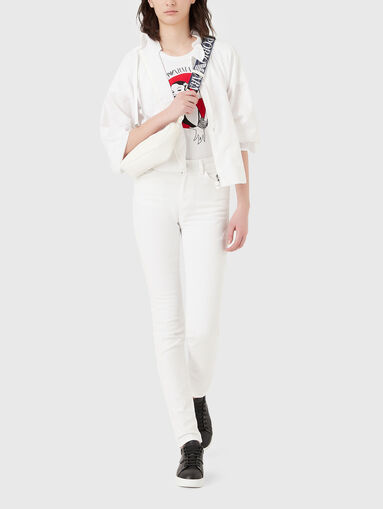 Slim high waisted jeans - 5