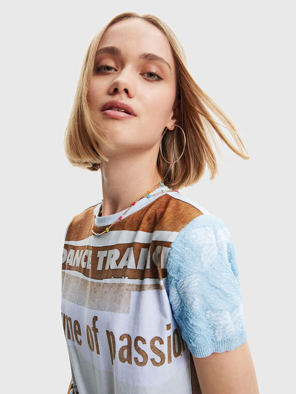 LYON T-shirt with multicolour print - 4
