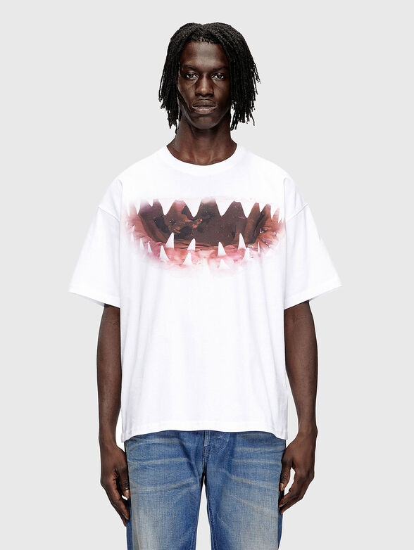 T-BOXT-T21 oversized T-shirt with accent print - 1