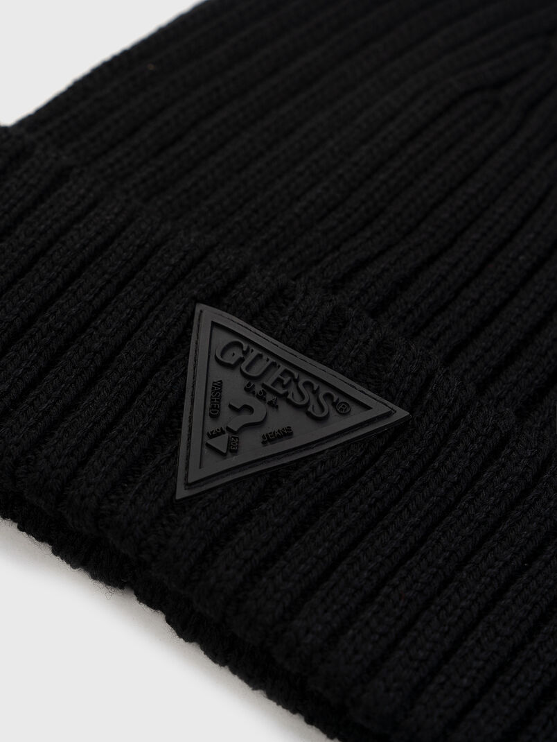 Knitted hat from wool blend - 3