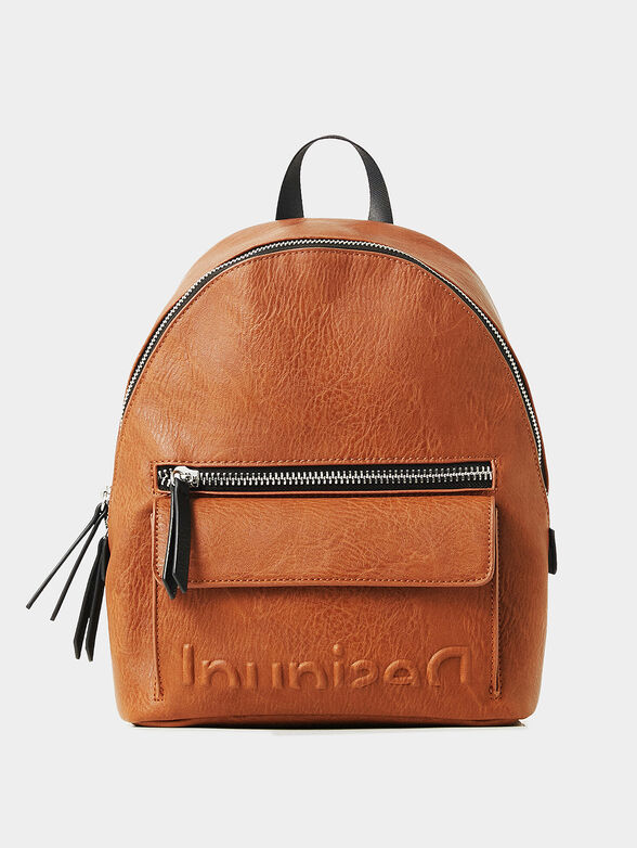 Black backpack with logo - 1