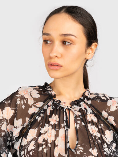 GILDA blouse with sheer effect - 5