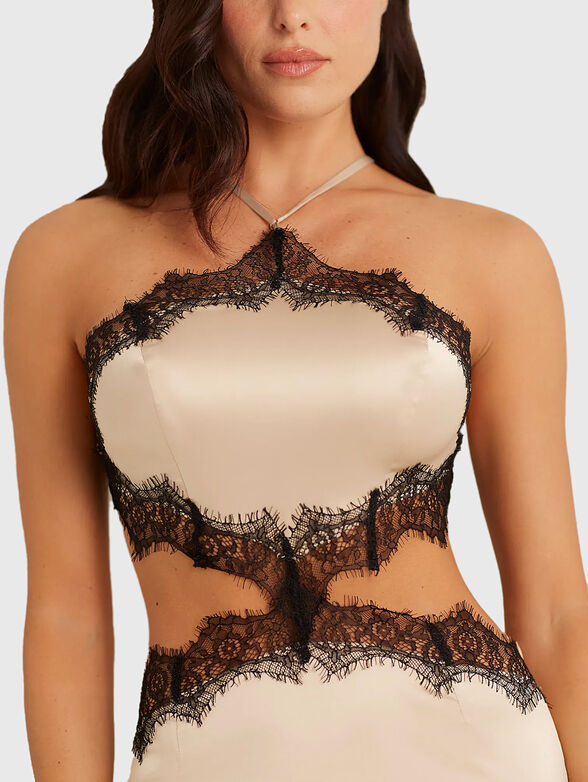 NIGHT GALA nightgown with lace details - 3