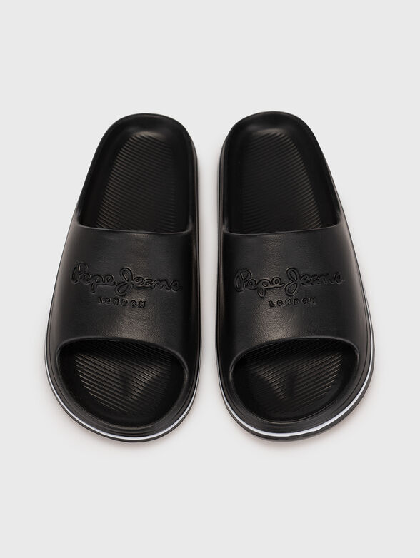 Beach slippers with logo accent - 6