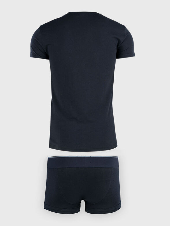 T-shirt and boxer set with logo details - 2