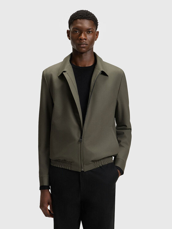 Wool jacket with classic collar - 1