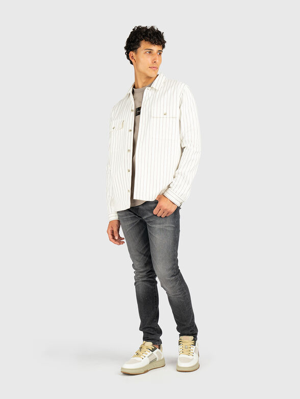 Cotton T-shirt with a logo patch - 2