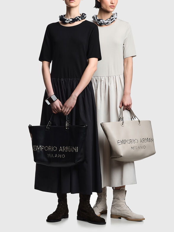 Black midi dress - 4