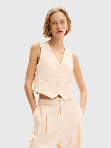 Trousers with floral motifs - 3