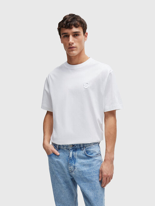 TAMES cotton T-shirt with logo detail