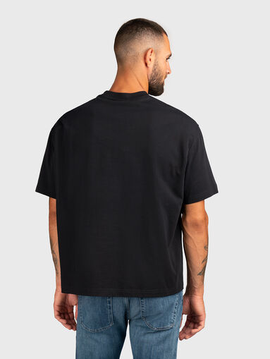 Cotton T-shirt with oval neckline - 3