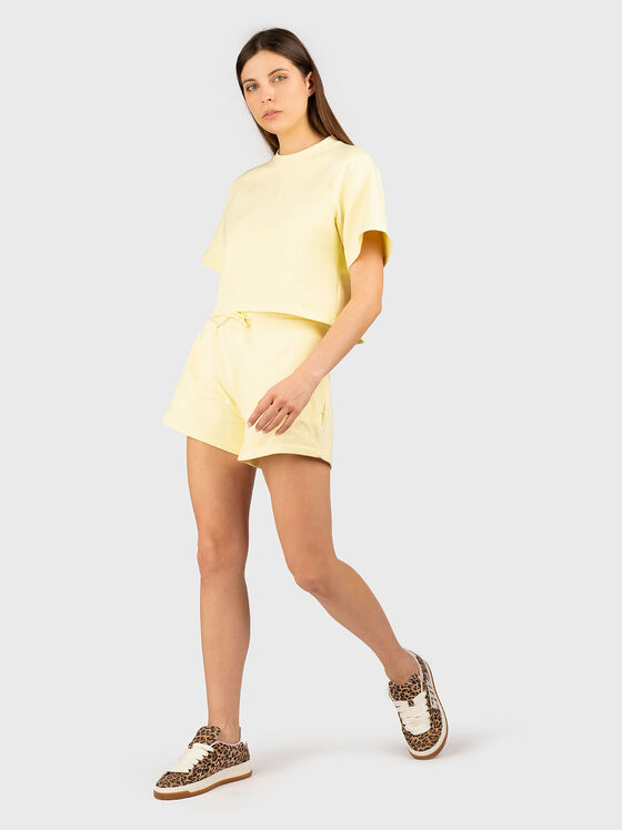 DORLINA cotton T-shirt with oval neckline - 2