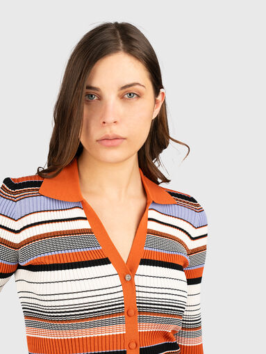 Cardigan with classic collar and buttons - 4